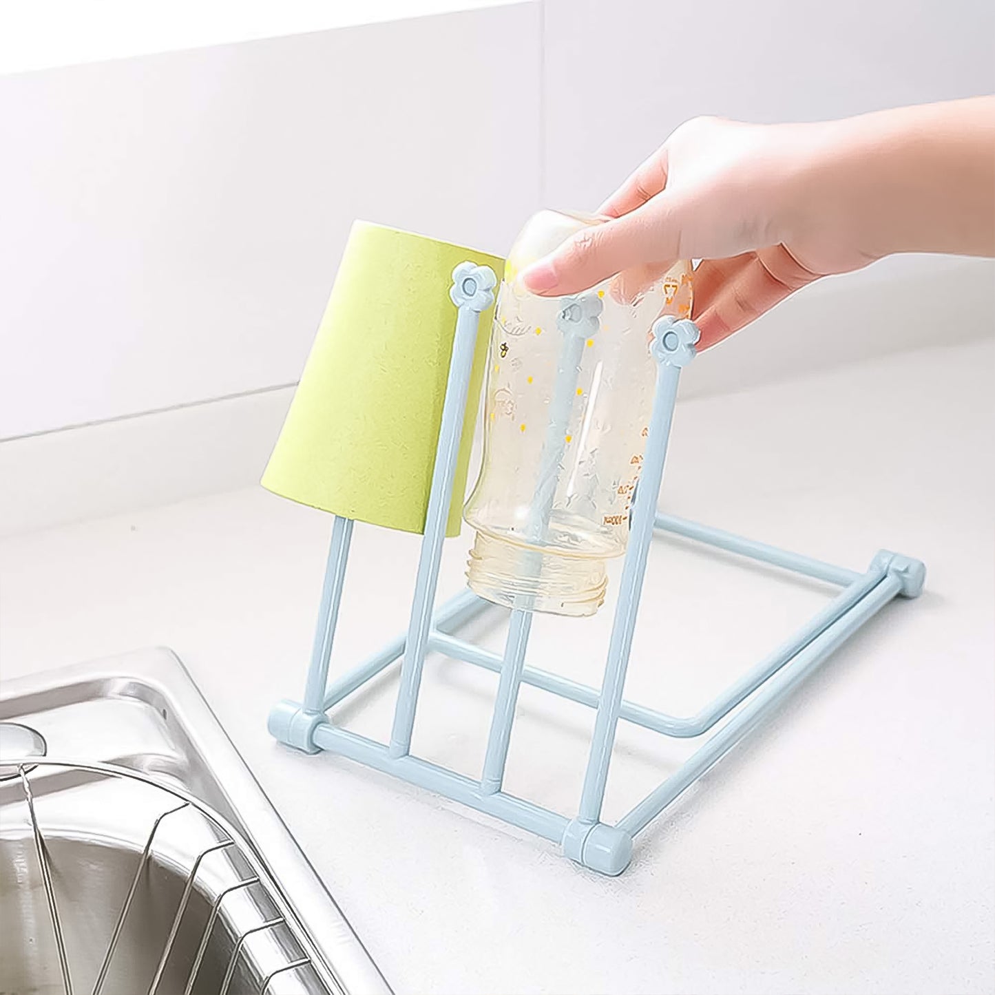 Folding Kitchen Bathroom Towel Rack Towel Stand (1 Pc)
