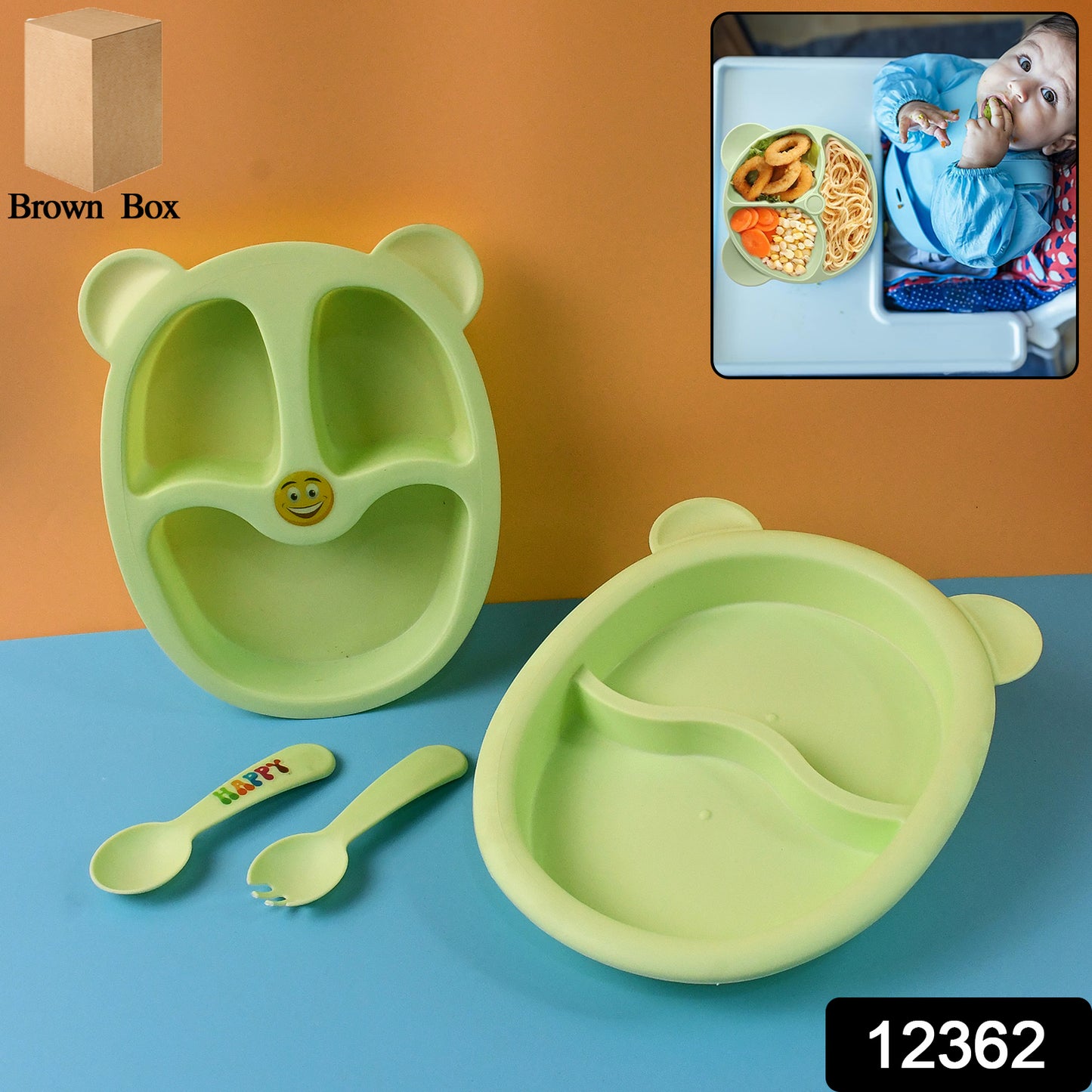 Premium 4-piece Kids Mealtime Feeding Set